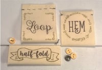 Image 1 of REORDER for Unbleached Organic Cotton FABRIC Labels