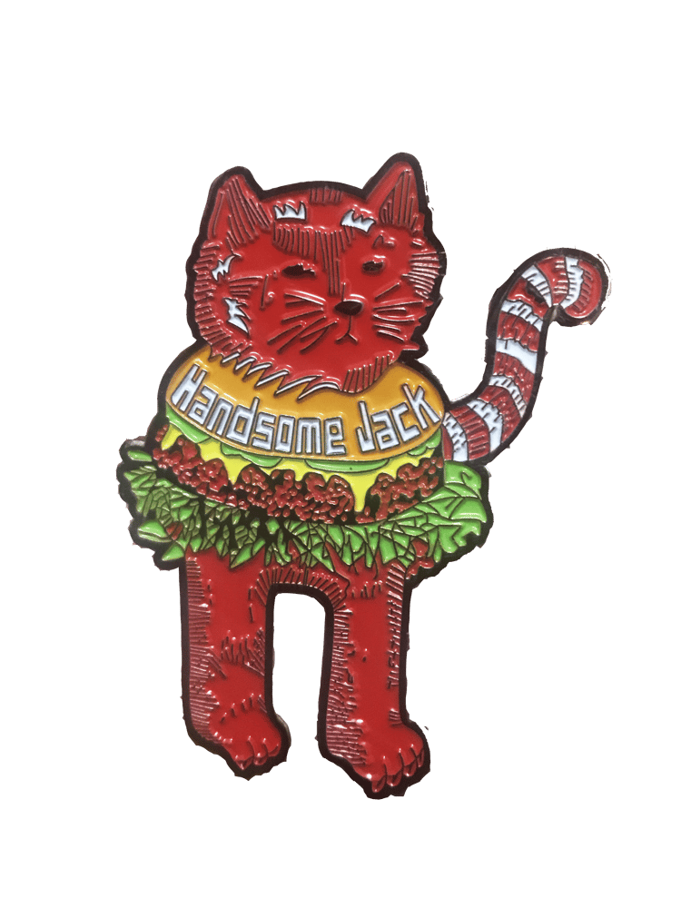 Image of Cheeseburger Cat Enamel Pin