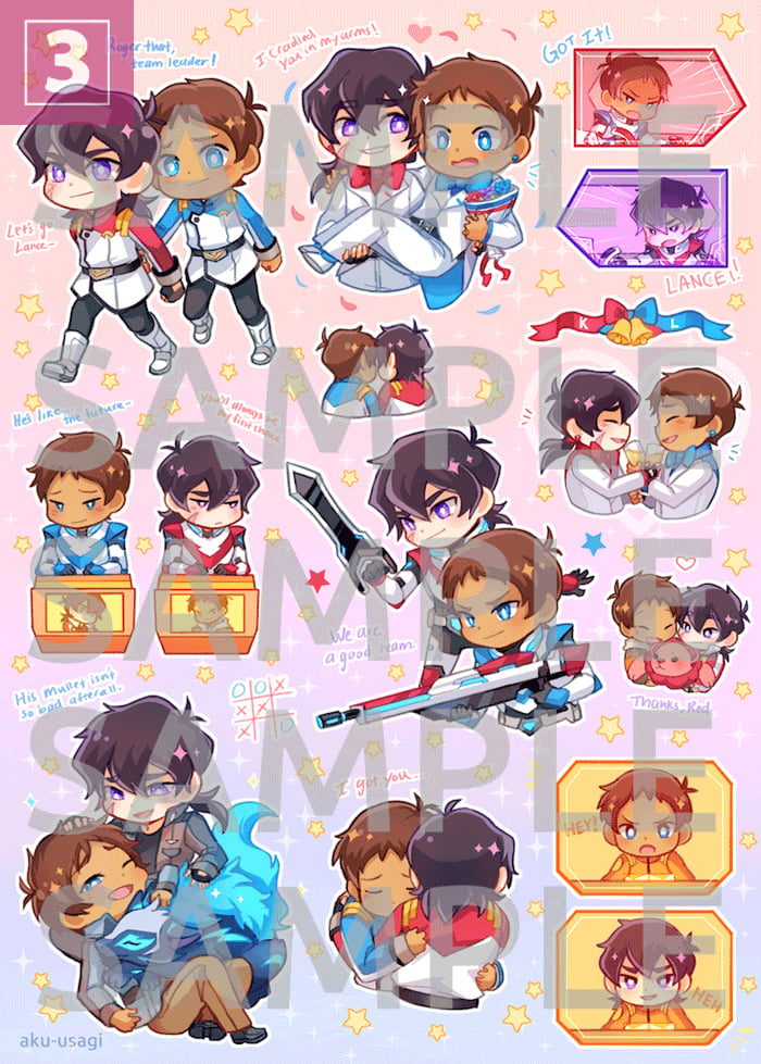 Image of Klance Sticker Sheets #1,2,3