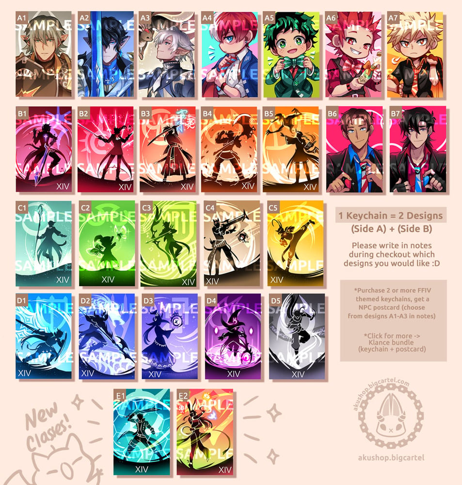 Image of Acrylic Keychain (various fandoms, click for more♥)