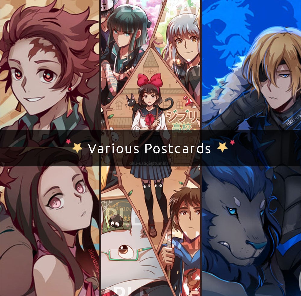 Image of Postcards (5"x7") Various Fandoms