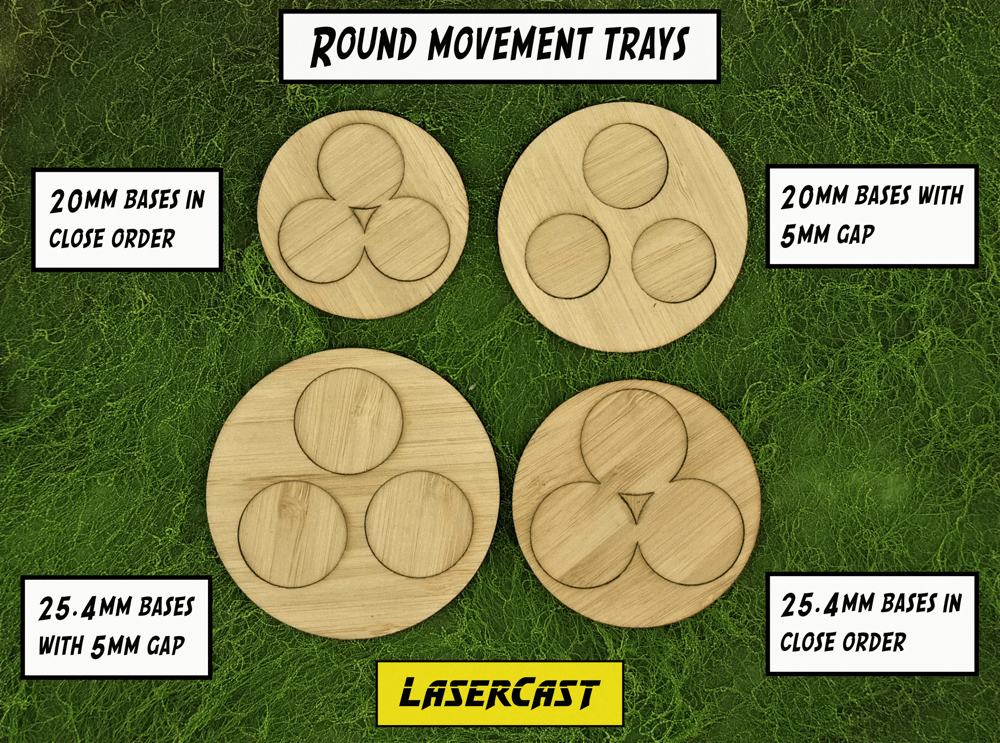 Round movement trays