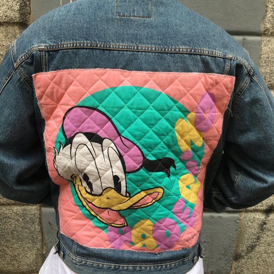 Donald Duck Patch Denim Jacket / Groupies Vintage