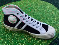 Image 4 of VEGANCRAFT Czechoslovakian mid top sneaker black white made in Slovakia 