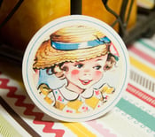Image of Little Girls Vintage Circle Tags - Set of 12