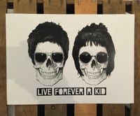 Image 1 of Oasis skulls - Live Forever R Kid