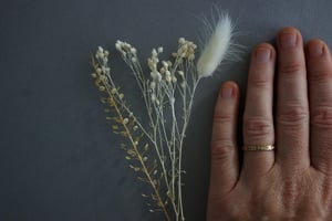 Image of 18ct gold champagne diamond set ring