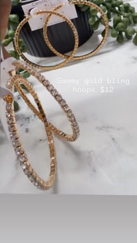 Image 3 of Gold luxury hoops