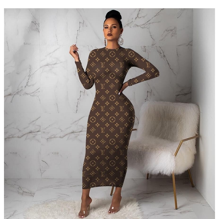 maxi dress louis vuitton bodycon dress
