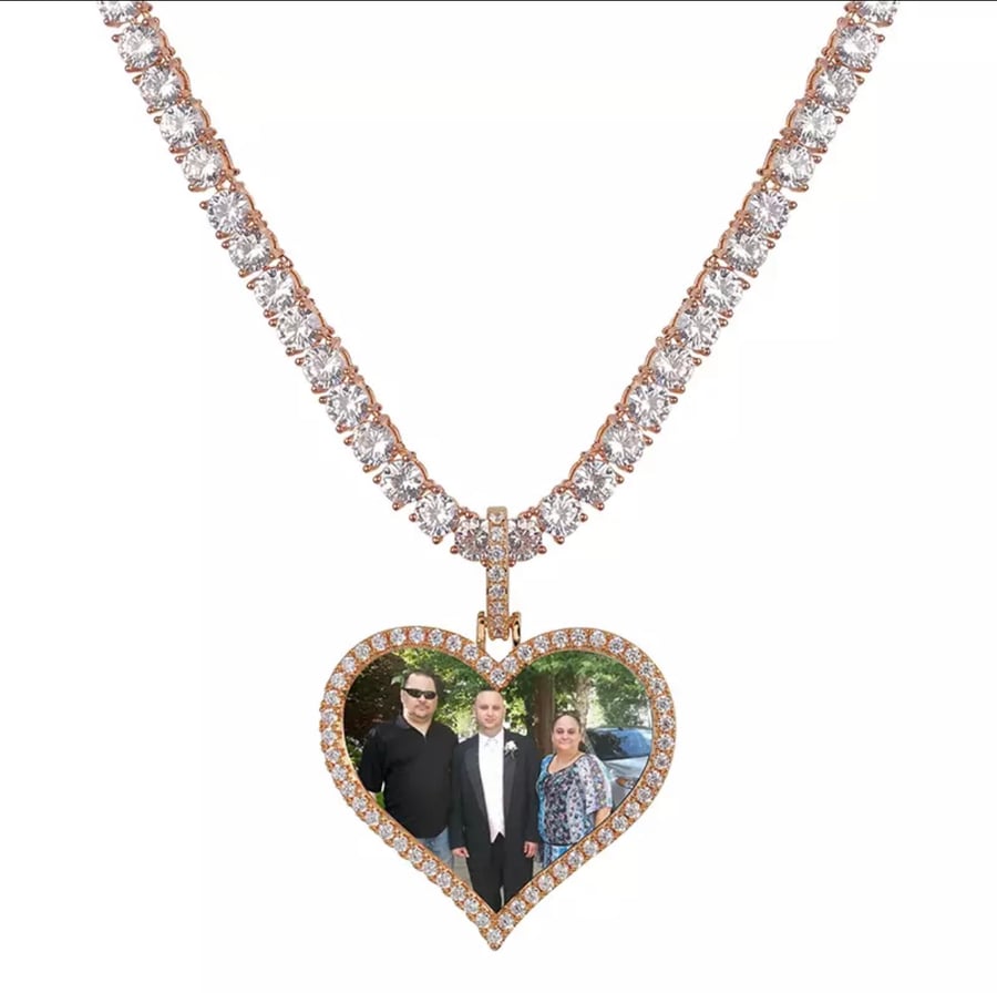 Image of Heart Portrait necklace
