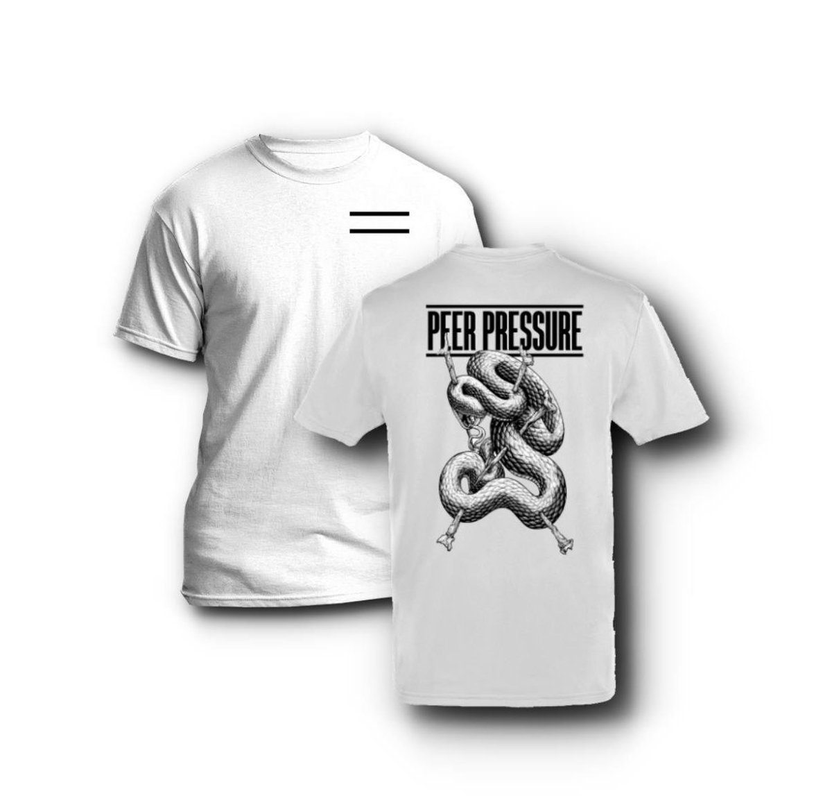 Image of "Impaled Snake" T-Shirt - White (OLD STOCK)