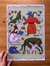 Medieval Wolves Print
