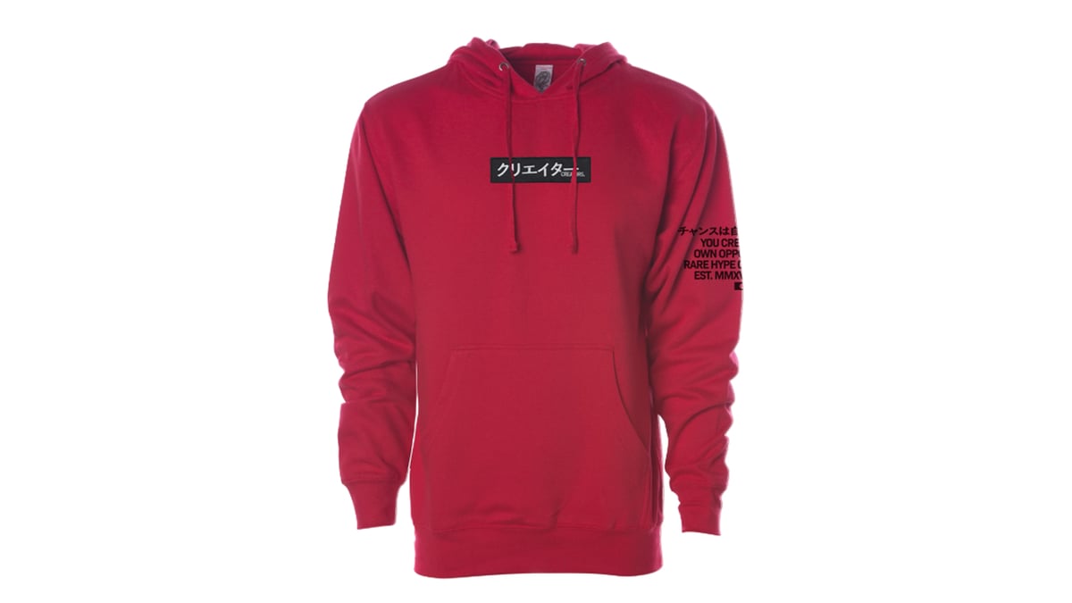 Creators Box Logo Hoodie | Red | RARE HYPE Collections