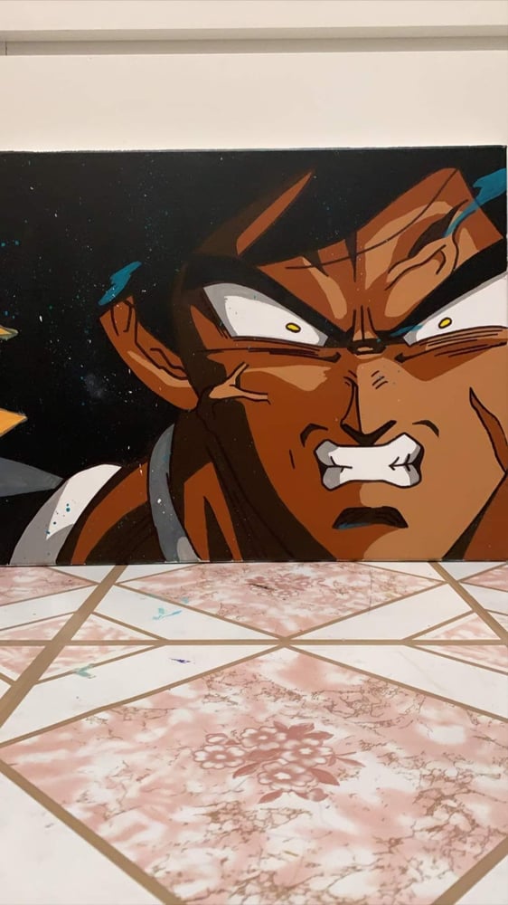 Broly Goes Berserk 16x20 Canvas Painting Greg Art
