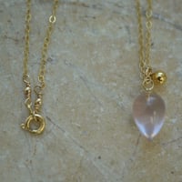 Image 5 of Rose Quartz Acorn Necklace