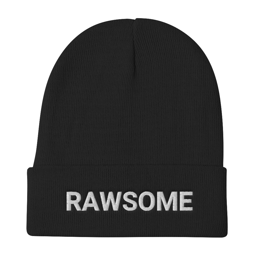 Image of RAWSOME BEANIE (BLACK / WHITE)