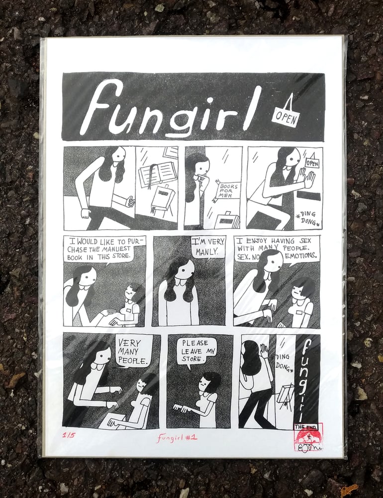 Image of Fungirl – BOOKS FOR MEN – A3 - First Comic Original Riso – Limited Edition