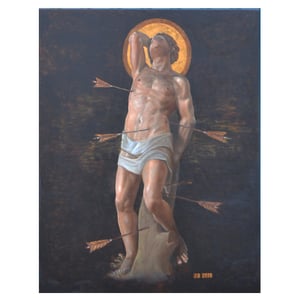 Image of Huge Painting, 'St Sebastian,' John Bartlett