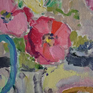 Image of 1942 Swedish Painting, 'Poppies,' KARL ENOCK OHLSSON