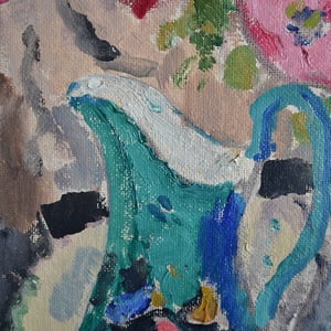 Image of 1942 Swedish Painting, 'Poppies,' KARL ENOCK OHLSSON