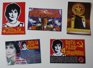 Image of Enya Fans 4 Communism Stickers (7 designs)