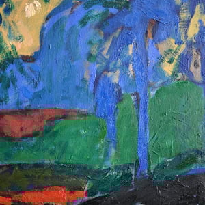 Image of Contemporary Impressionist Painting, 'Yellow Sunset,' Alexandr Petelin