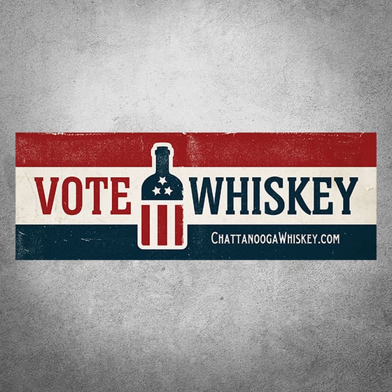 Image of Vote Whiskey Bumper Sticker