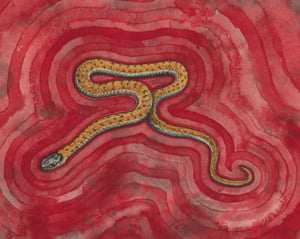 "Reminder from a Terrestrial Garter Snake" giclee print