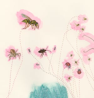 "Meetings with Arthropods at a Thistle" giclee print