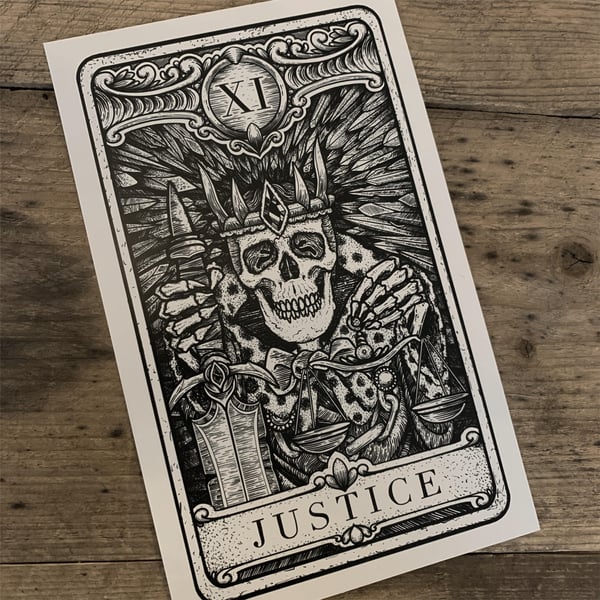 Image of Justice Tarot Print