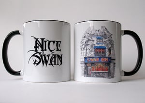 The Swan Inn Pub Mug - Cup - Liverpool Rock Metal Venue - Club - Art - Wood Street