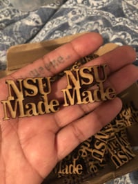 NSU MADE wooden pin