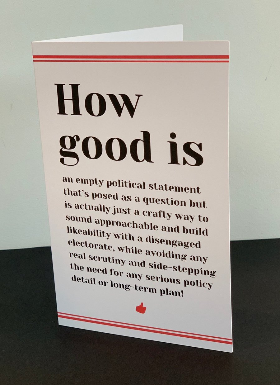Image of How Good Is Christmas Card