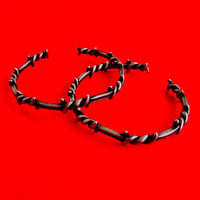 Image 3 of SOLID BARBED WIRE BANGLE 