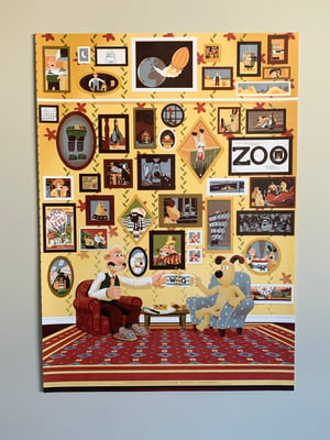Image of Wallace and Gromit - 30 year anniversary print.