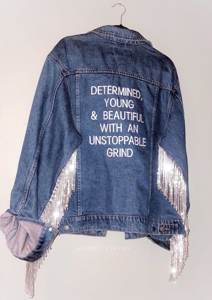 Image of DENIM LABEL© 'DETERMINED' DENIM JACKET