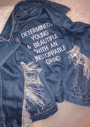Image of DENIM LABEL© 'DETERMINED' DENIM JACKET