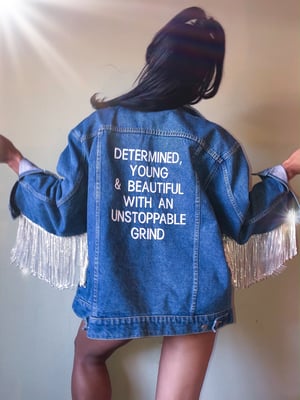 Image of DENIM LABEL© 'DETERMINED' DENIM JACKET