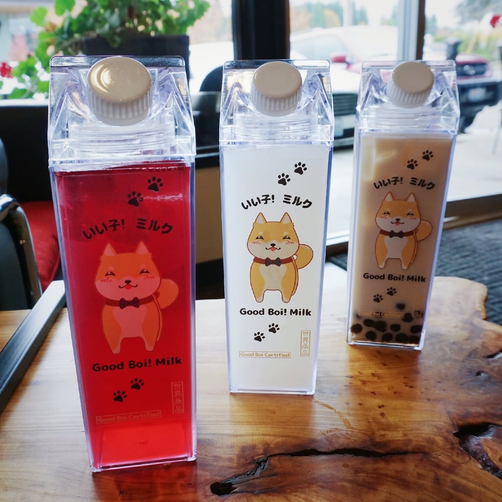 Good Boi! Milk carton water bottle | Sekai art