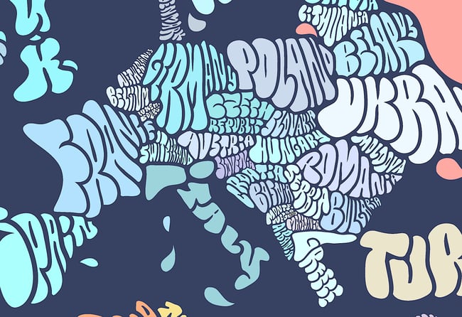 World Map Poster - Miller Cylindrical