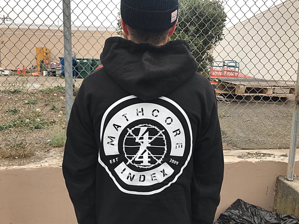 Image of Anti-4/4 zip-up hoodie (black)