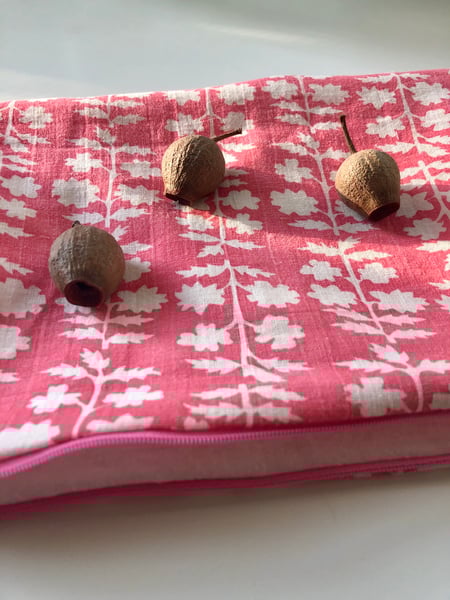 Image of rose vintage French cosmetic bag