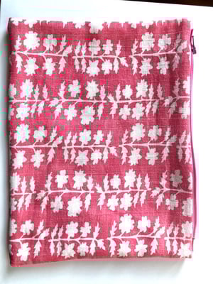 Image of rose vintage French cosmetic bag