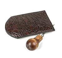 Image 3 of Slim brown crocodile cardholder - Keep All