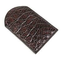 Image 1 of Slim brown crocodile cardholder - Keep All