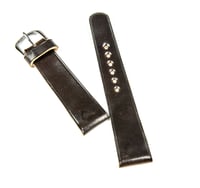 Image 3 of Dark Cognac Horween Shell Cordovan classic watch strap