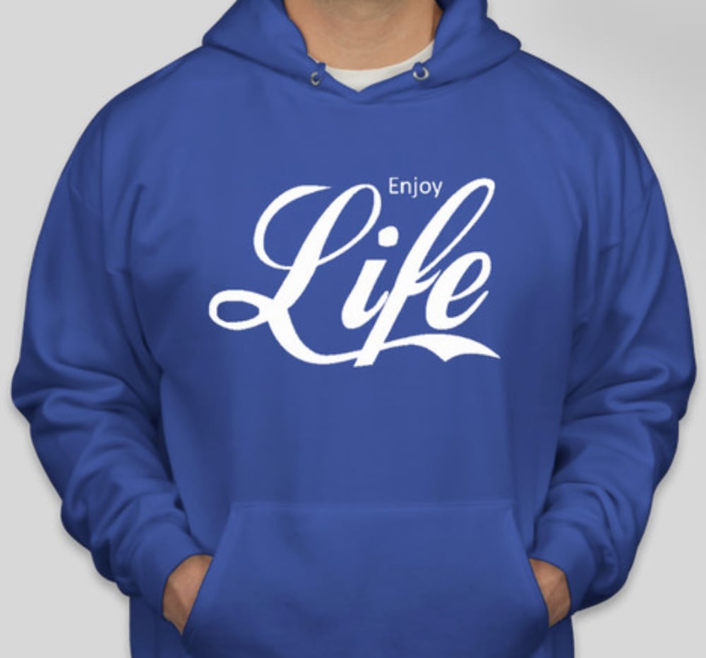 Image of Royal Blue Enjoy LIFE Hoodie