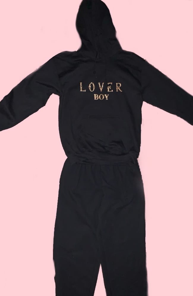 Black and gold sales sweatsuit
