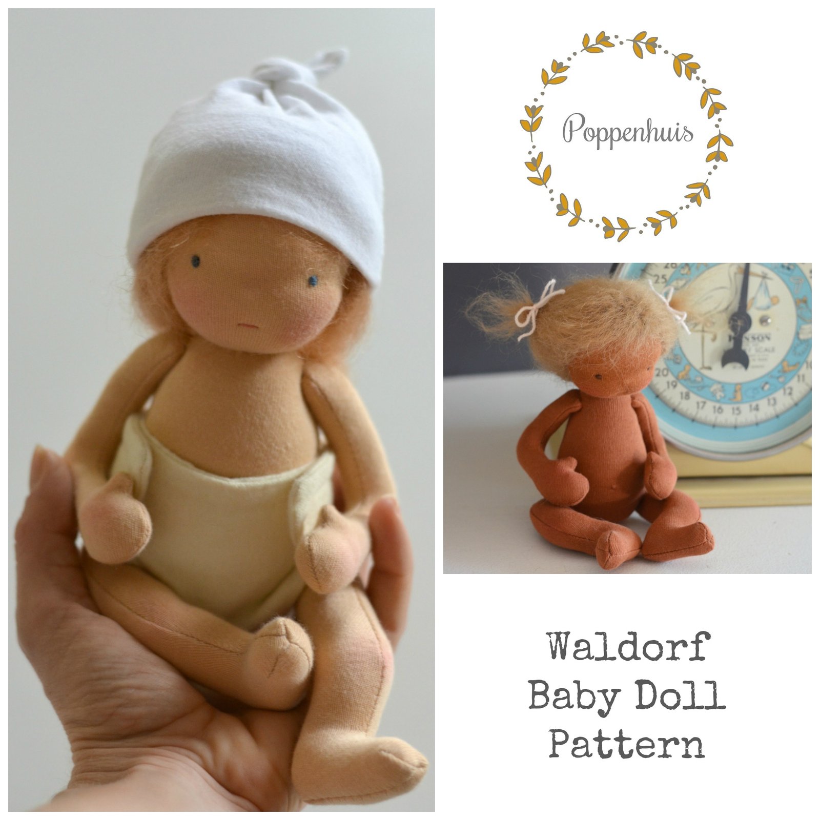 Craft Supplies & Tools Sewing & Fiber Waldorf doll pattern Aprox 15 ...