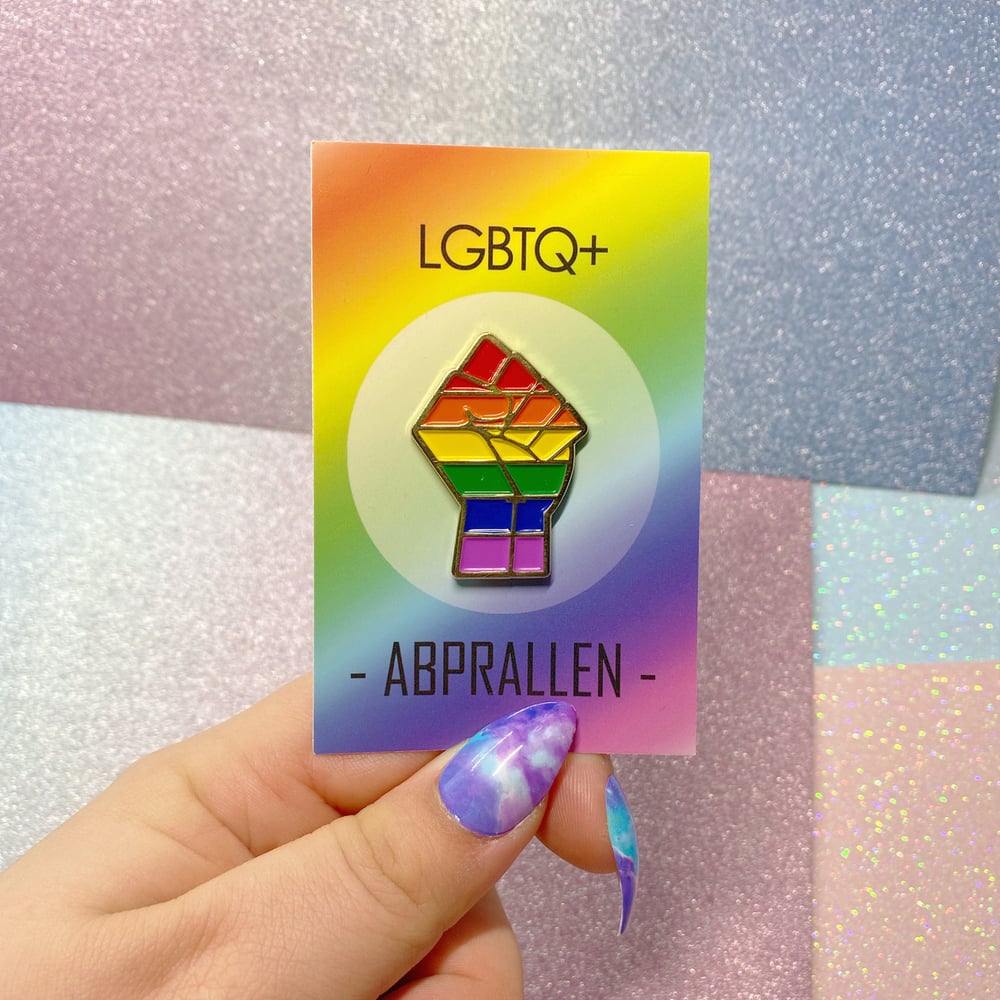 Lgbtq Pride Flag Enamel Pin Abprallen